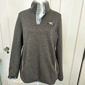 Green L.L.Bean Pullover Fleece Size M